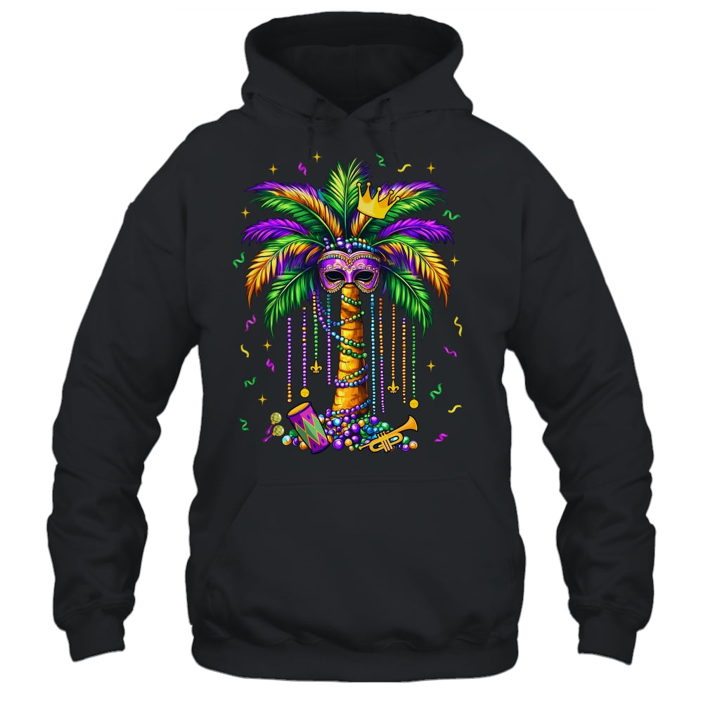 Mardi Gras Palm Tree Hawaiian Tropical Party Men Women Shirt & Tank Top | teecentury