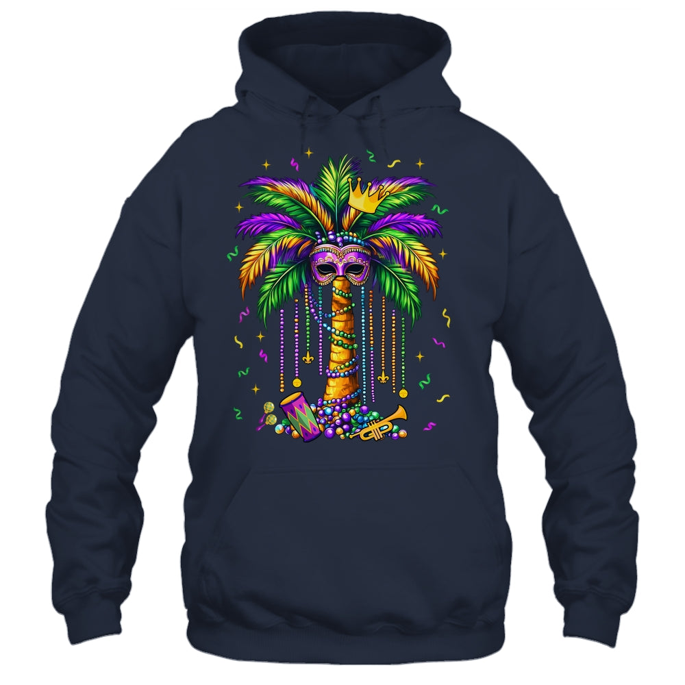 Mardi Gras Palm Tree Hawaiian Tropical Party Men Women Shirt & Tank Top | teecentury