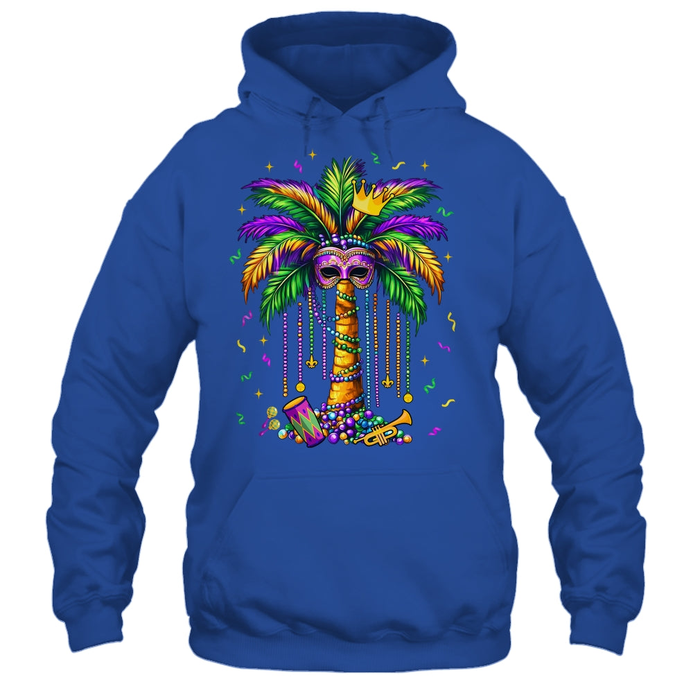Mardi Gras Palm Tree Hawaiian Tropical Party Men Women Shirt & Tank Top | teecentury