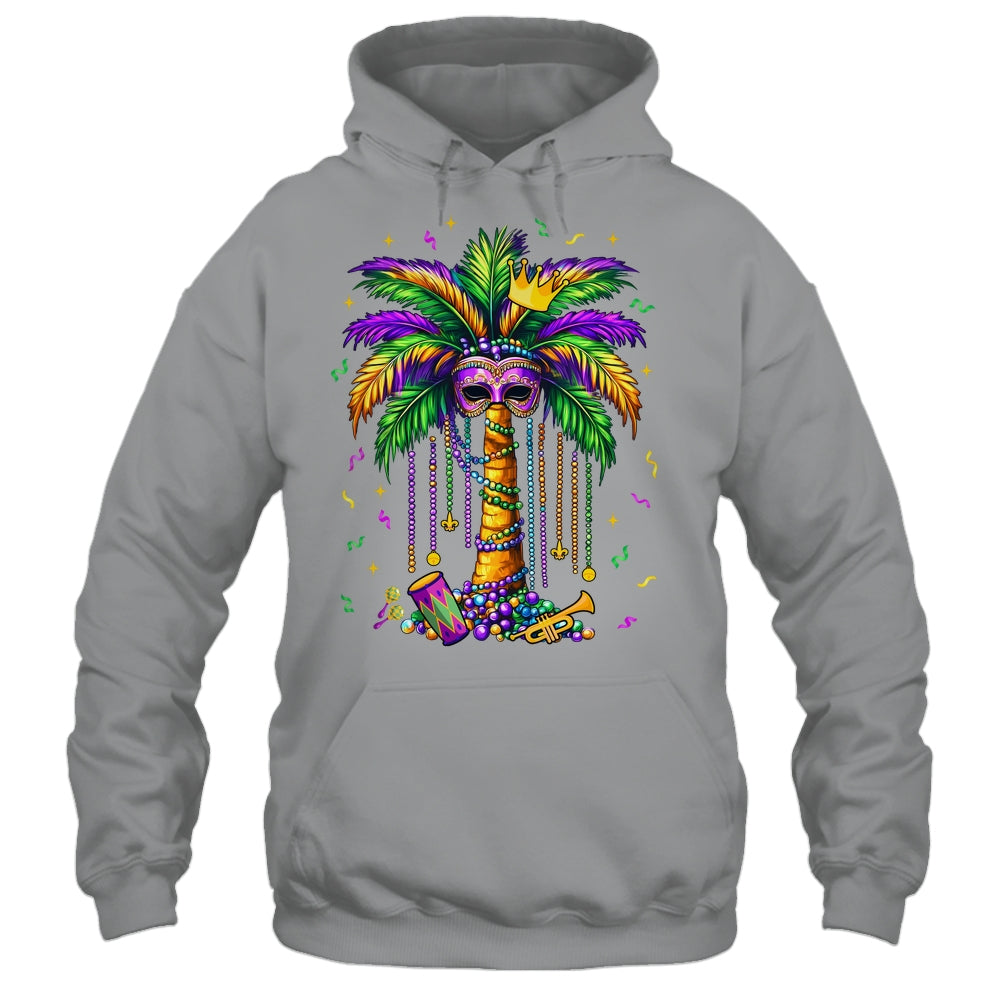 Mardi Gras Palm Tree Hawaiian Tropical Party Men Women Shirt & Tank Top | teecentury