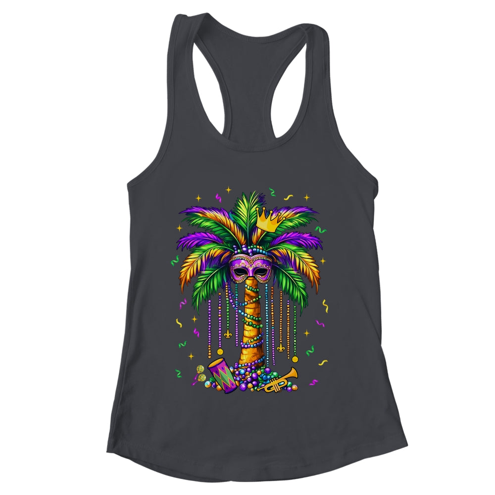 Mardi Gras Palm Tree Hawaiian Tropical Party Men Women Shirt & Tank Top | teecentury