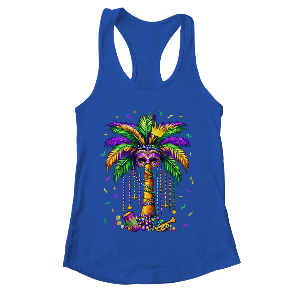 Mardi Gras Palm Tree Hawaiian Tropical Party Men Women Shirt & Tank Top | teecentury
