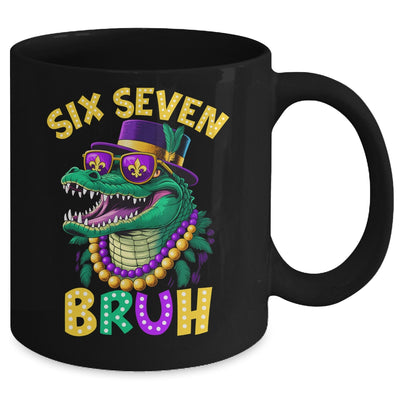 Mardi Gras Six Seven Bruh Mardigator Alligator 6 7 Meme Boy Mug | teecentury