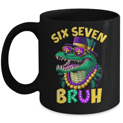 Mardi Gras Six Seven Bruh Mardigator Alligator 6 7 Meme Boy Mug | teecentury