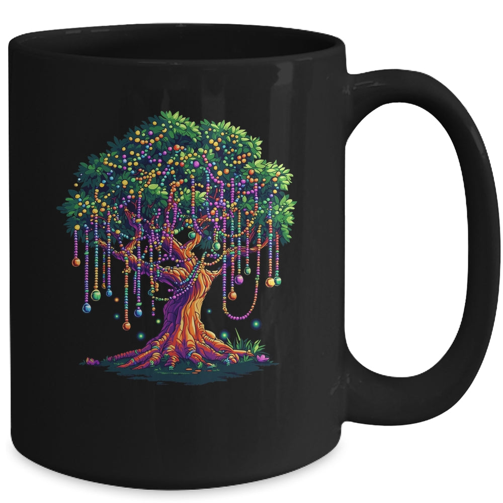 Mardi Gras Tree Beads Costume 2025 Carnival Men Women Kids Mug | teecentury