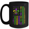 Mardi Gras US American Flag With Crawfish New Orleans Mug | teecentury