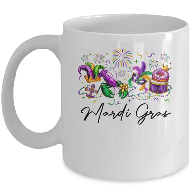 Mardi Gras Vibes Mardi Beads Louisiana Festival King Cake Mug | teecentury