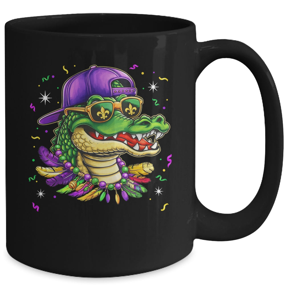 Mardigator Alligator Bruh Mardi Gras Costume Men Boys Mug | teecentury