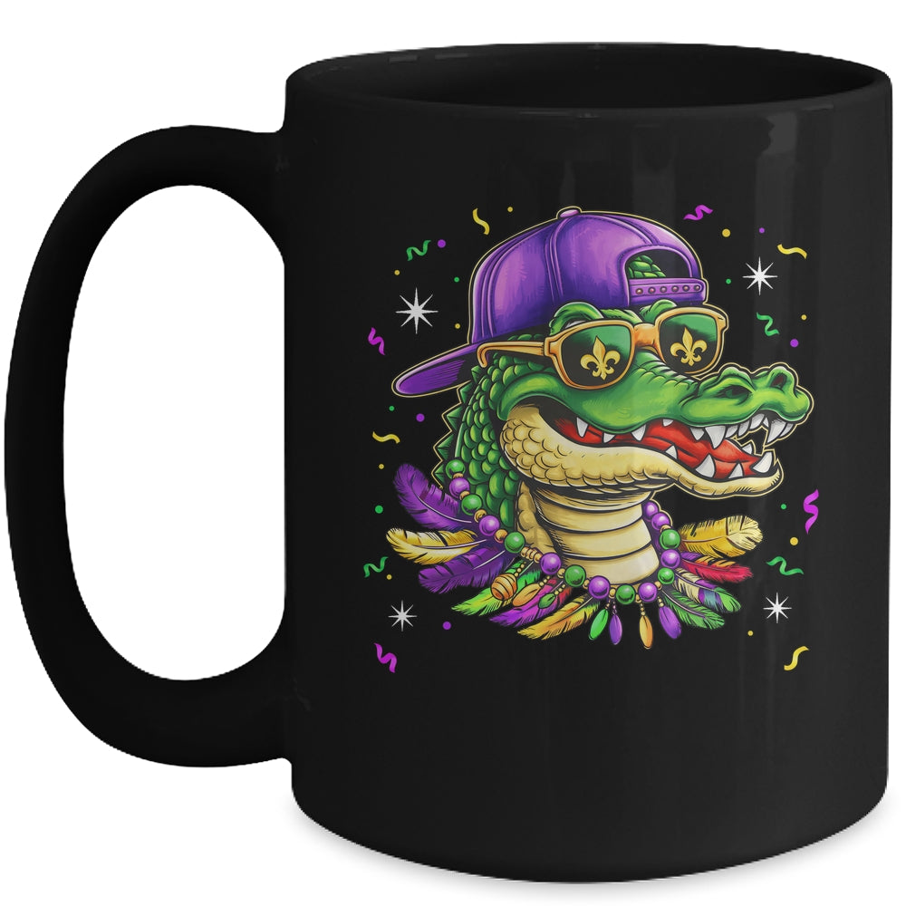Mardigator Alligator Bruh Mardi Gras Costume Men Boys Mug | teecentury