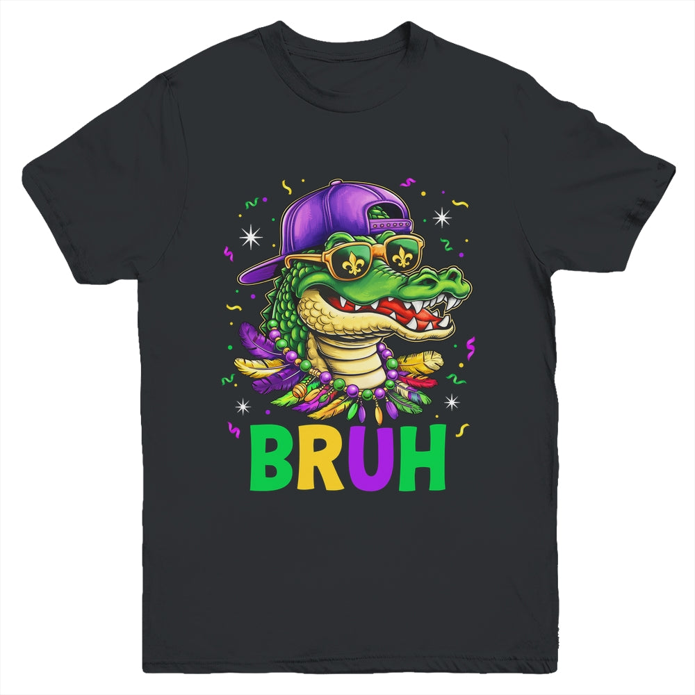 Mardigator Alligator Carnival Costume Kids Boys Mardi Gras Youth Shirt | teecentury