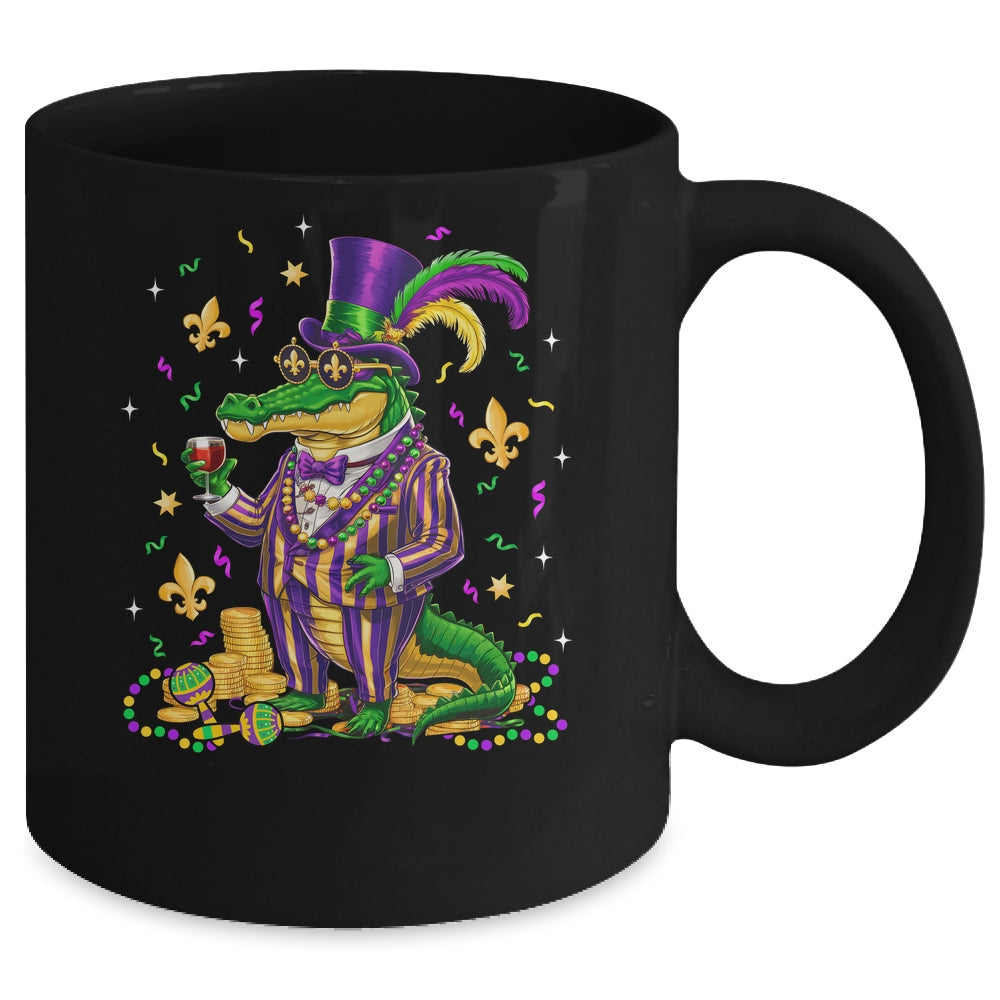 Mardigator Mardi Gras Alligator Costume Mardi Gras Men Women Mug | teecentury