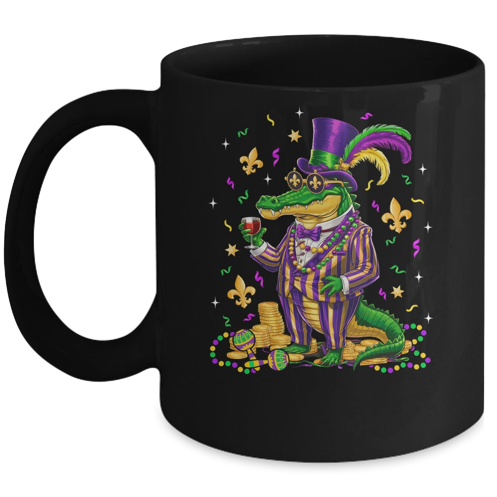 Mardigator Mardi Gras Alligator Costume Mardi Gras Men Women Mug | teecentury