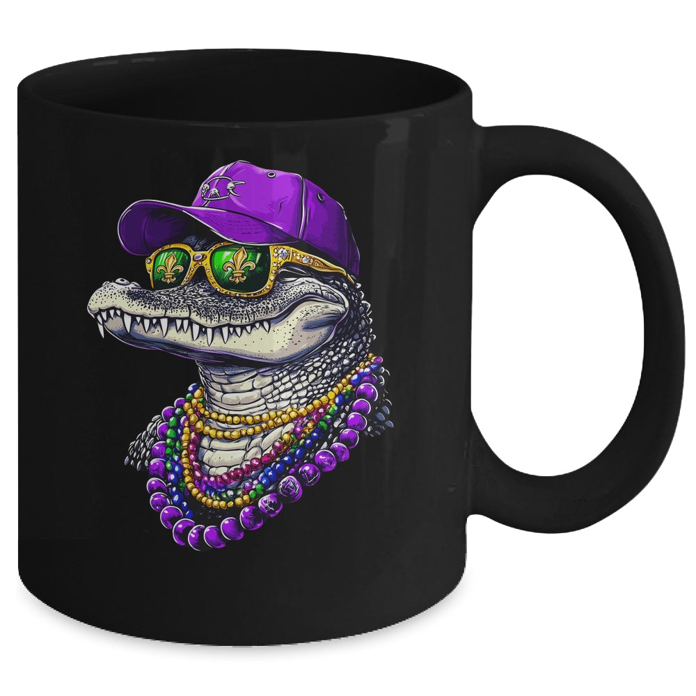 Mardigator Mardi Gras Alligator Costume Men Women Party 2025 Mug | teecentury