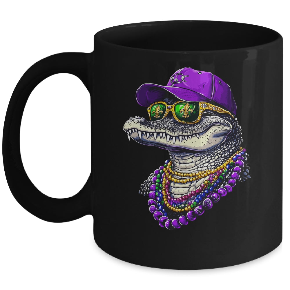 Mardigator Mardi Gras Alligator Costume Men Women Party 2025 Mug | teecentury
