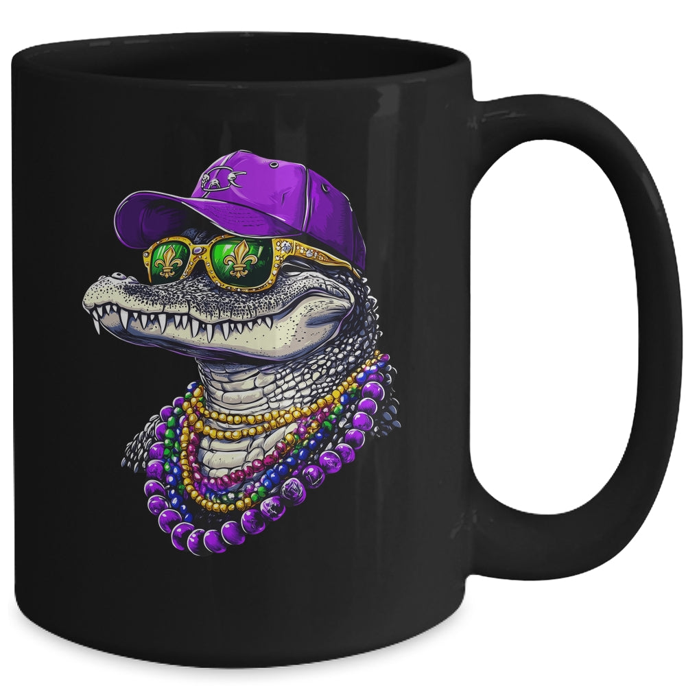 Mardigator Mardi Gras Alligator Costume Men Women Party 2025 Mug | teecentury