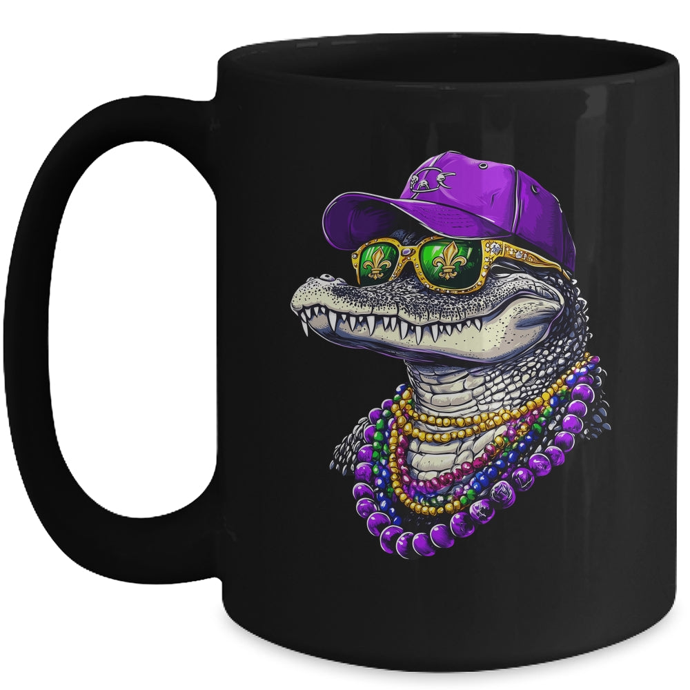 Mardigator Mardi Gras Alligator Costume Men Women Party 2025 Mug | teecentury
