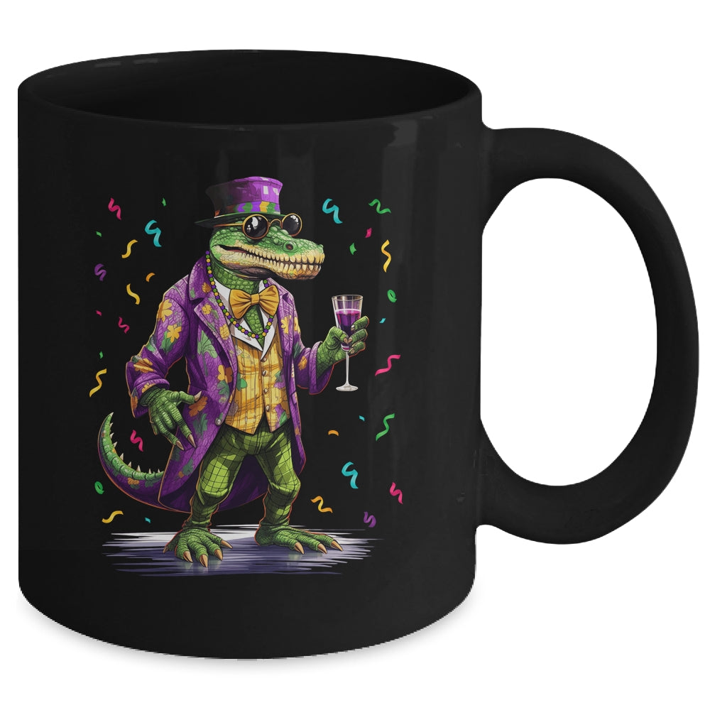 Mardigator Mardi Gras Alligator Costume Men Women Party Mug | teecentury