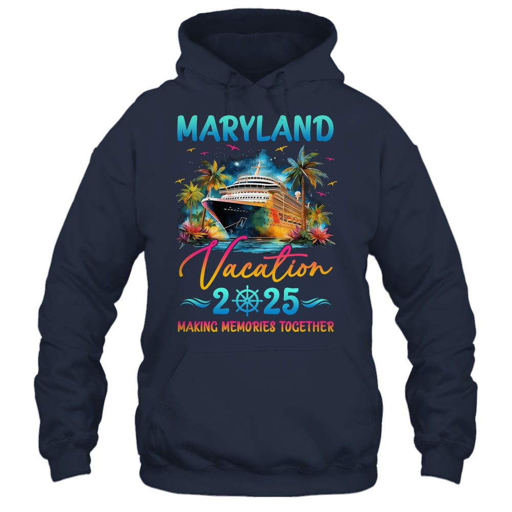 Maryland Family Vacation 2025 Matching Group Summer Shirt & Tank Top | teecentury
