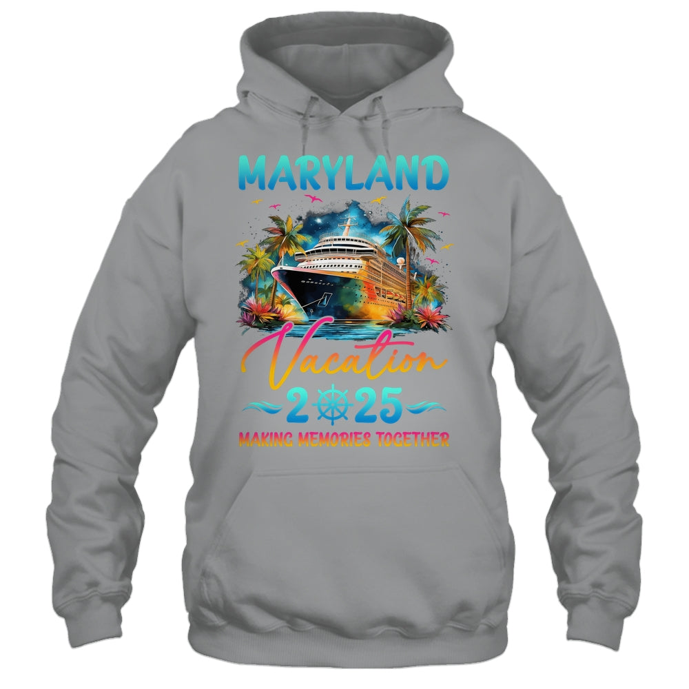 Maryland Family Vacation 2025 Matching Group Summer Shirt & Tank Top | teecentury