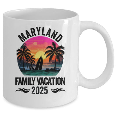 Maryland Family Vacation 2025 Matching Outfits Beach Summer Mug | teecentury