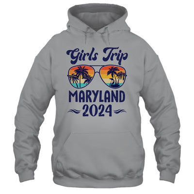 Maryland Girls Trip Beach Vacation 2024 Matching Group Shirt & Tank Top | teecentury