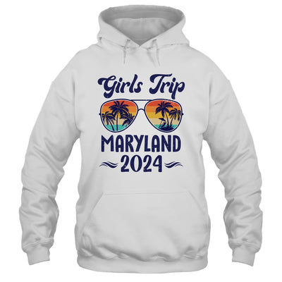 Maryland Girls Trip Beach Vacation 2024 Matching Group Shirt & Tank Top | teecentury