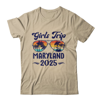 Maryland Girls Trip Beach Vacation 2025 Matching Group Shirt & Tank Top | teecentury