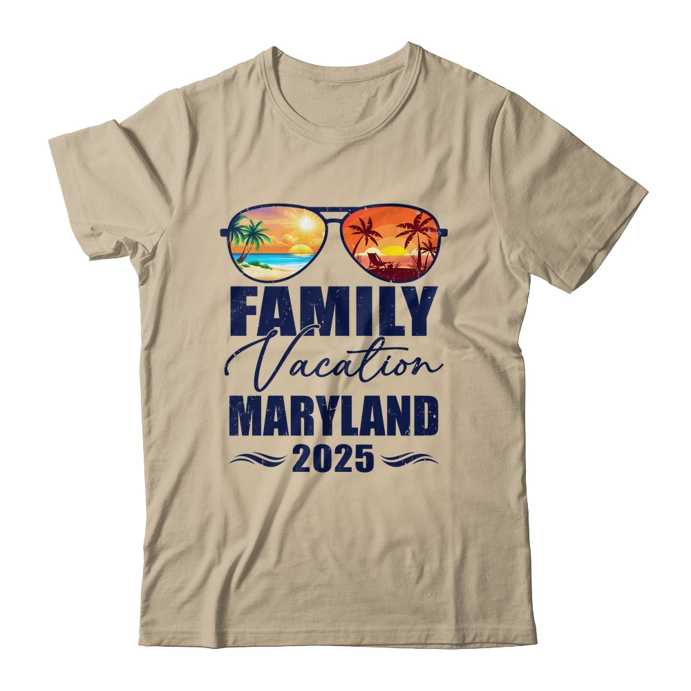 Maryland Matching Family Vacation 2025 Making Memories Shirt & Tank Top | teecentury