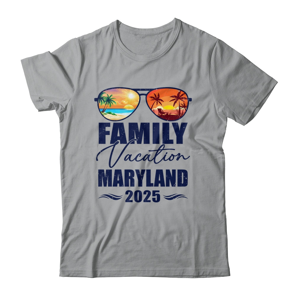 Maryland Matching Family Vacation 2025 Making Memories Shirt & Tank Top | teecentury