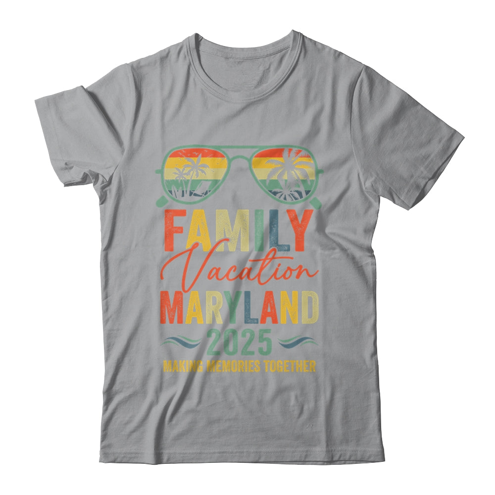 Maryland Vacation 2025 Matching Family Group Summer Shirt & Tank Top | teecentury