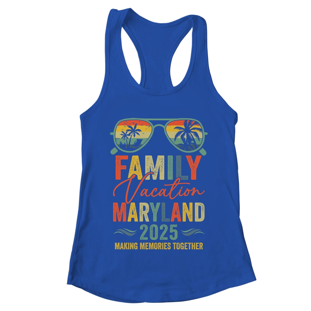 Maryland Vacation 2025 Matching Family Group Summer Shirt & Tank Top | teecentury