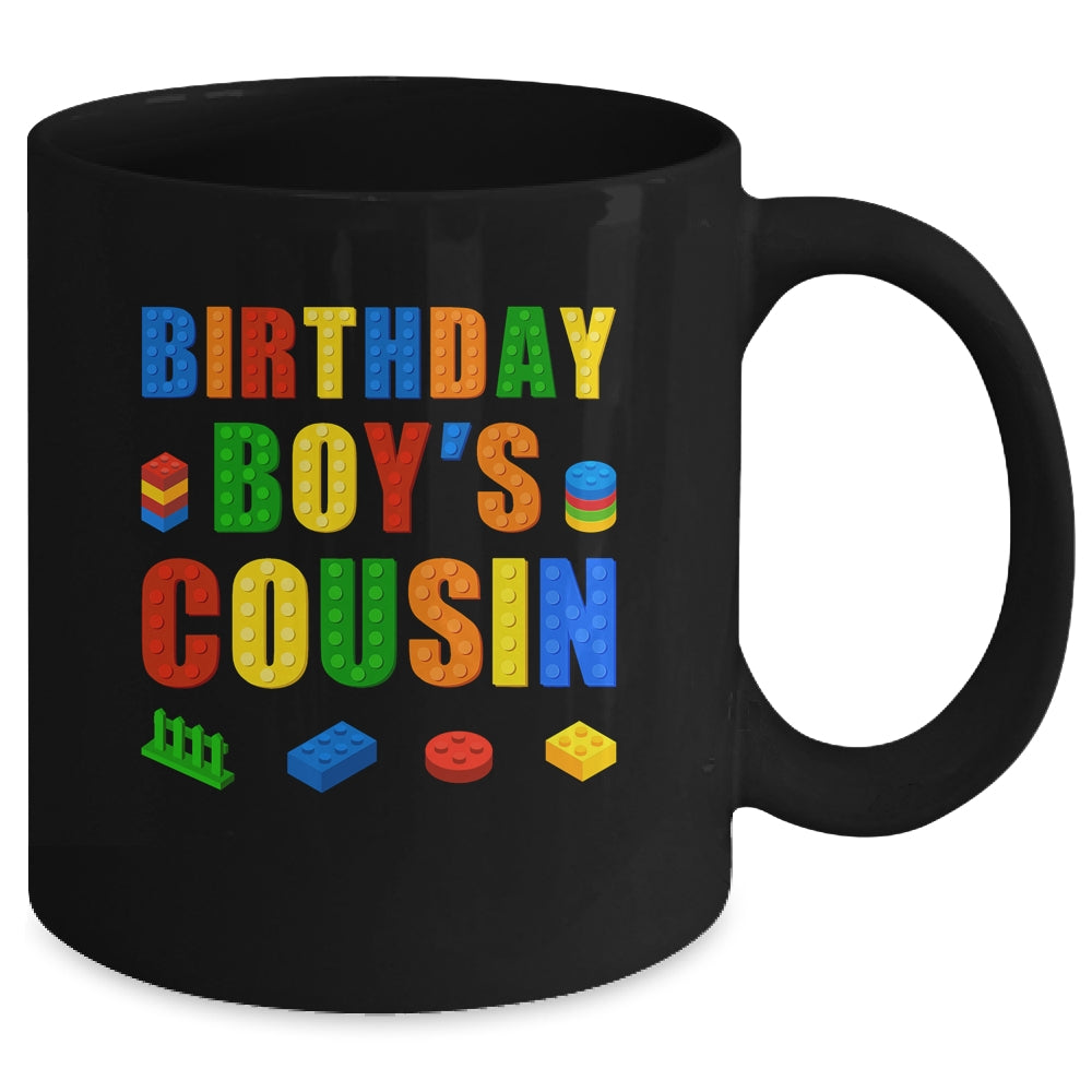 Master Builder Cousin Birthday Boy Building Bricks Blocks Mug | teecentury