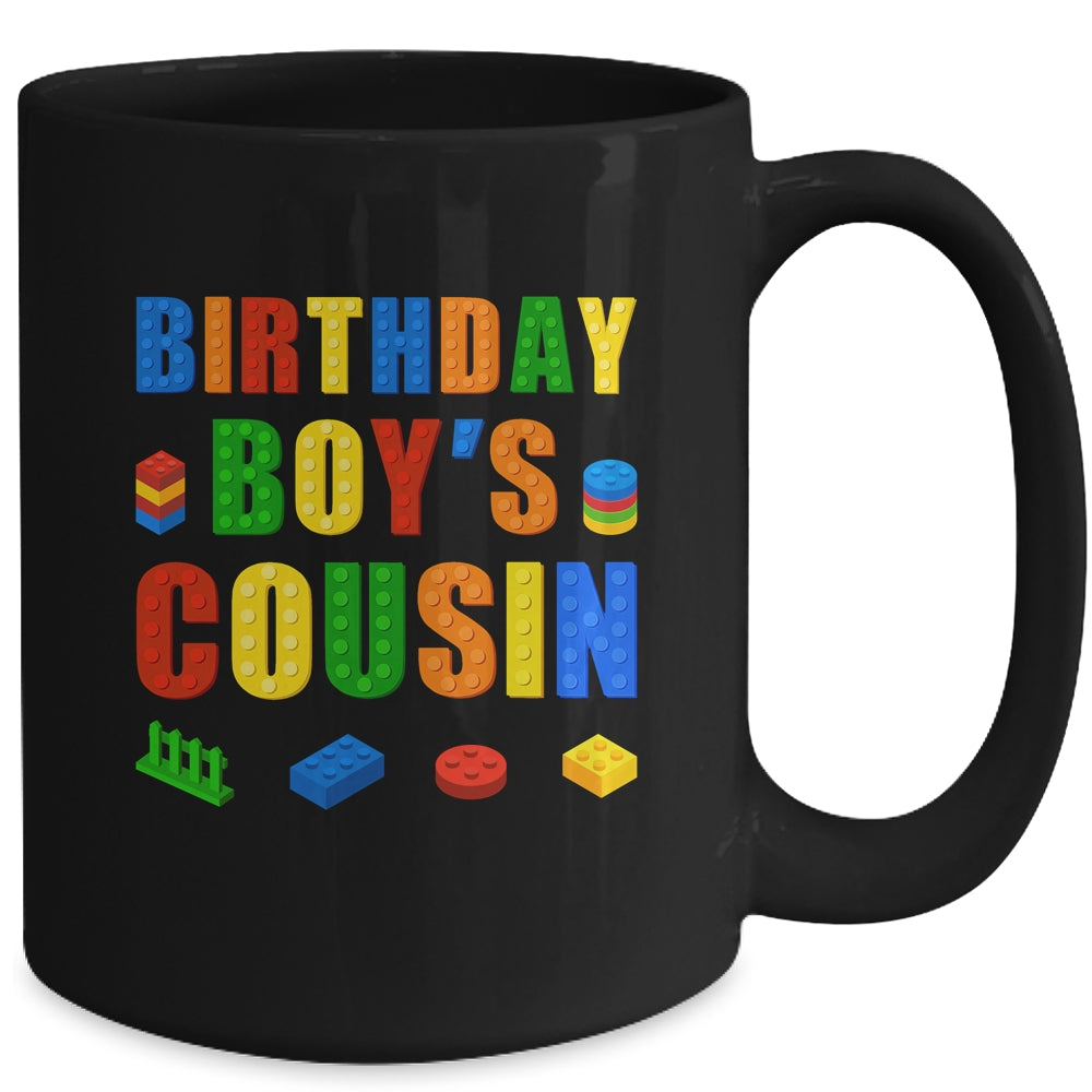 Master Builder Cousin Birthday Boy Building Bricks Blocks Mug | teecentury