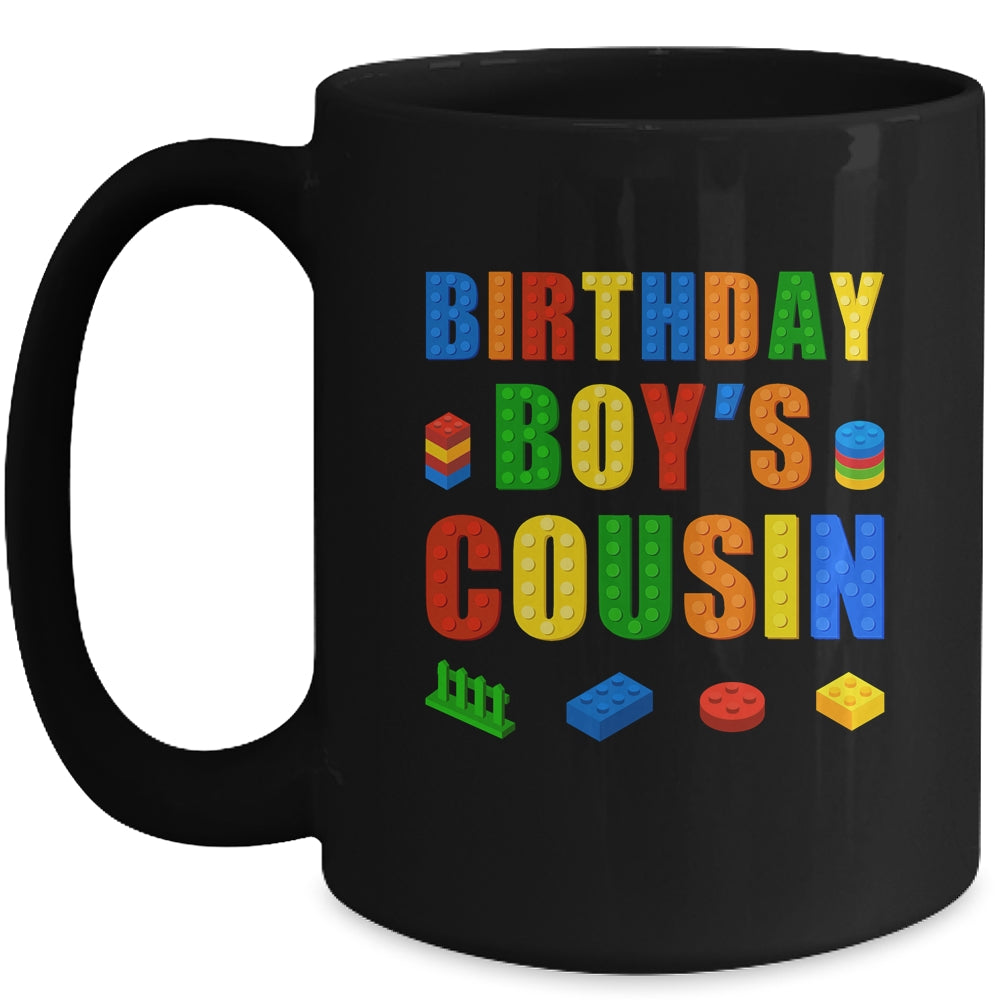 Master Builder Cousin Birthday Boy Building Bricks Blocks Mug | teecentury