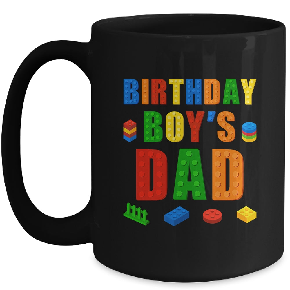 Master Builder Dad Birthday Boy Building Bricks Blocks Mug | teecentury
