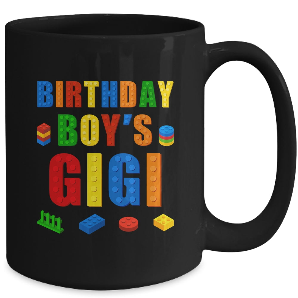 Master Builder Gigi Birthday Boy Building Bricks Blocks Mug | teecentury