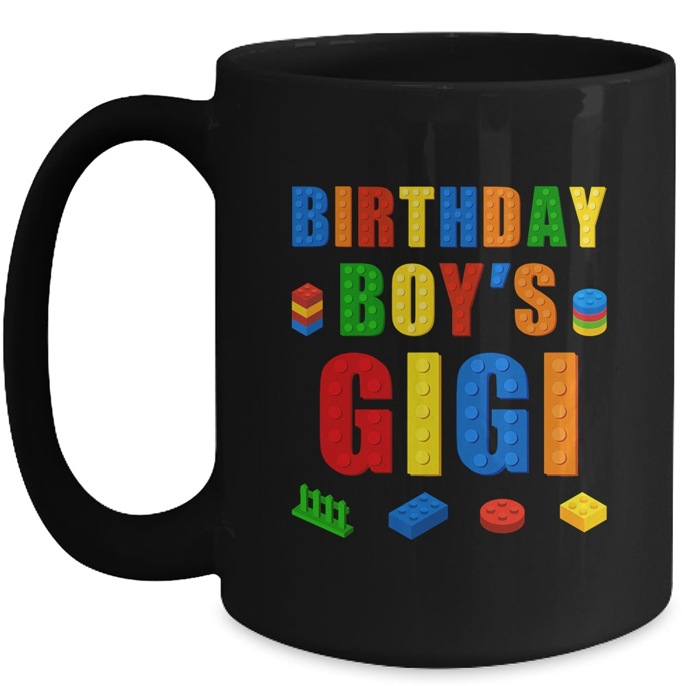 Master Builder Gigi Birthday Boy Building Bricks Blocks Mug | teecentury