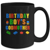 Master Builder Godmother Birthday Boy Building Bricks Blocks Mug | teecentury