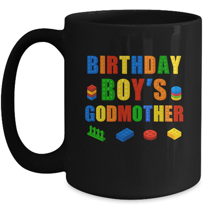 Master Builder Godmother Birthday Boy Building Bricks Blocks Mug | teecentury