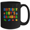 Master Builder Grandma Birthday Boy Building Bricks Blocks Mug | teecentury