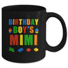 Master Builder Mimi Birthday Boy Building Bricks Blocks Mug | teecentury