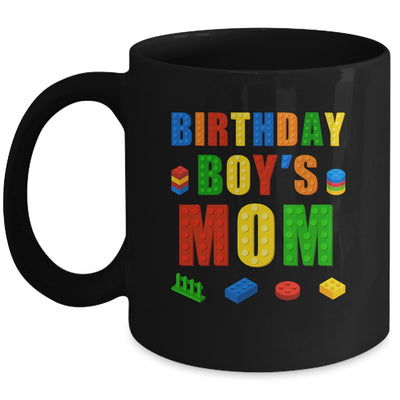 Master Builder Mom Birthday Boy Building Bricks Blocks Mug | teecentury