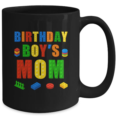 Master Builder Mom Birthday Boy Building Bricks Blocks Mug | teecentury