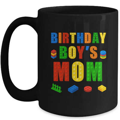 Master Builder Mom Birthday Boy Building Bricks Blocks Mug | teecentury