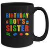 Master Builder Sister Birthday Boy Building Bricks Blocks Mug | teecentury