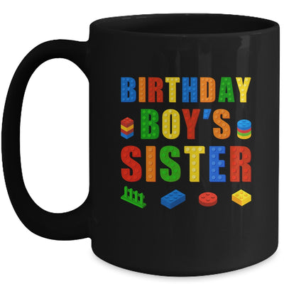 Master Builder Sister Birthday Boy Building Bricks Blocks Mug | teecentury