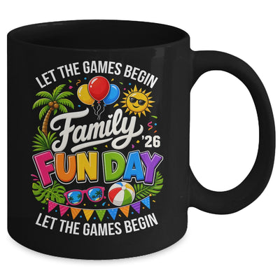 Matching Family Fun Day 2026 Let The Games Begin Beach Trip Mug | teecentury