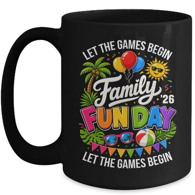 Matching Family Fun Day 2026 Let The Games Begin Beach Trip Mug | teecentury