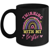 Matching Twin Spirit Week Twinning With My Bestie Rainbow Mug | teecentury