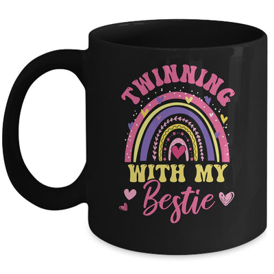 Matching Twin Spirit Week Twinning With My Bestie Rainbow Mug | teecentury